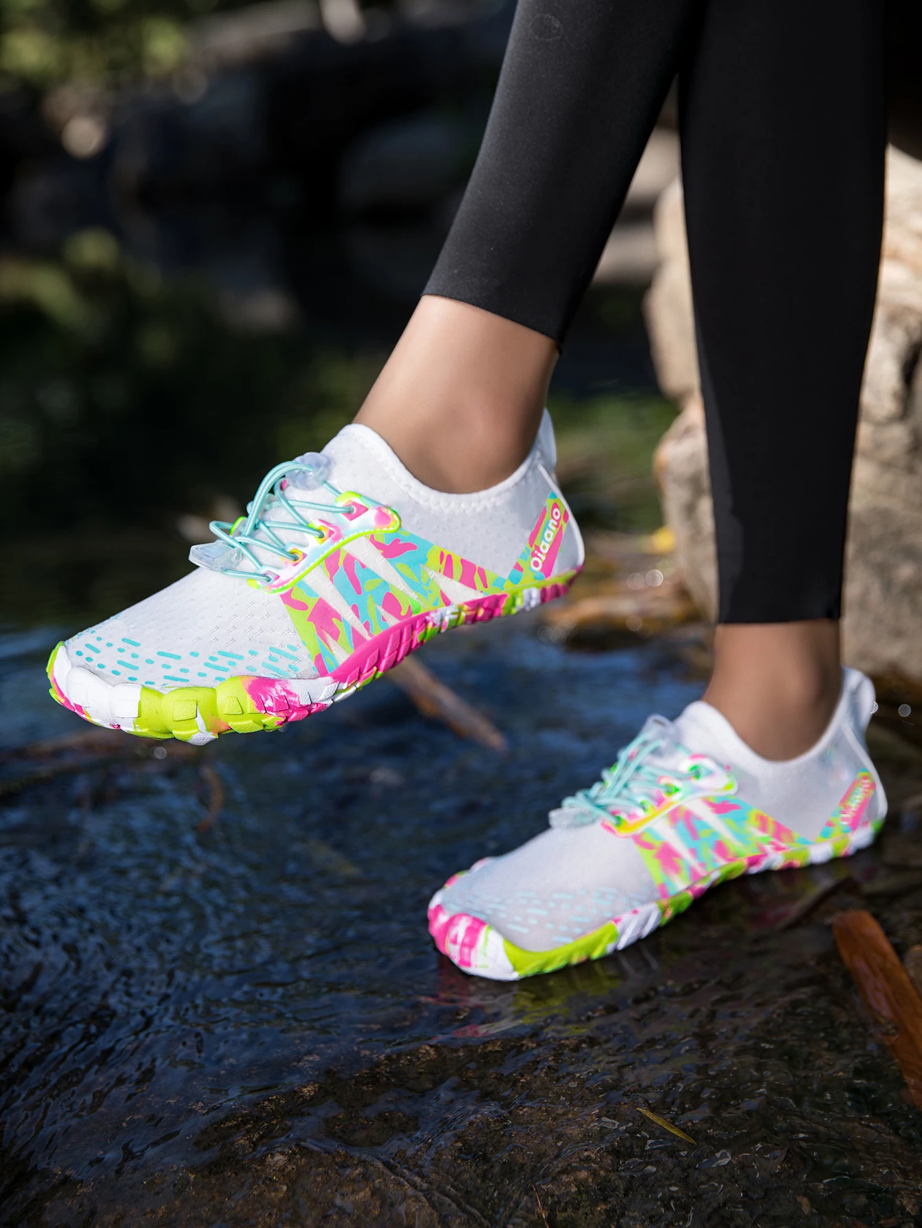 Oiaano Unisex Man Woman Shoes Anti-Non Slip Durable Black Water Barefoot Soft Sole Light Breathable Sport Outdoor Walk Running thumbnail 4