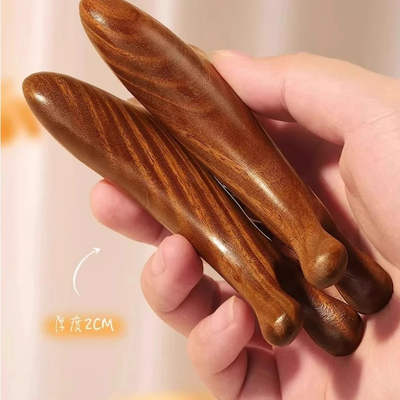 Head Body Massager Neck Face Health Care Massage Tool Meridian Scalp Four-in-one Sandalwood Comb  Massage Acupoint Nose Scraper thumbnail 4