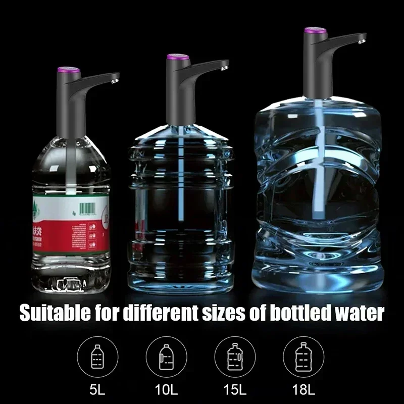 Touch Control Automatic Water Dispenser, Electric Water Pumps, USB Charging, Gallon Bottle Drinking Switch Button Dispenser thumbnail 6