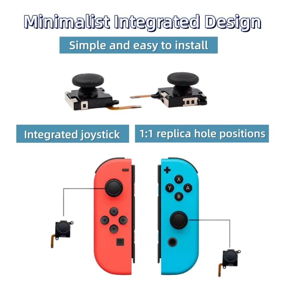 2/10pcs K-SILVER JS19 for Switch Joy-con TMR Joystick Replacement Magnetic Sensor 3D Analog Stick for Switch OLED thumbnail 6