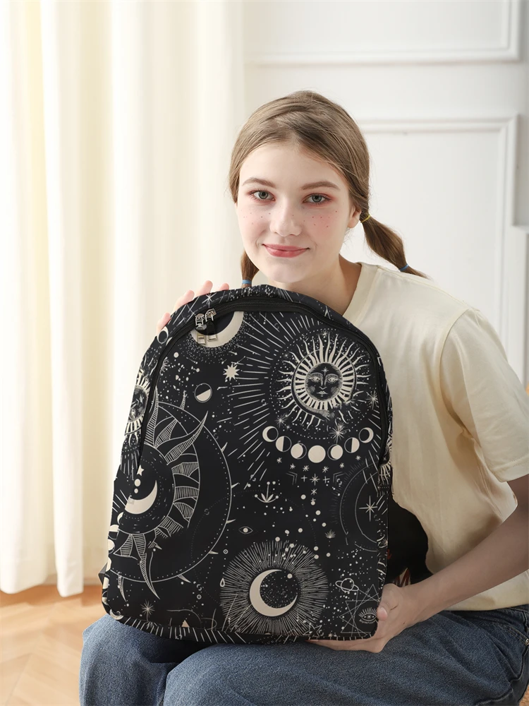 New Women's and Men's High Capacity College Backpack Trend Women's Laptop School Bag Cute Girl Travel Bag Cool thumbnail 2