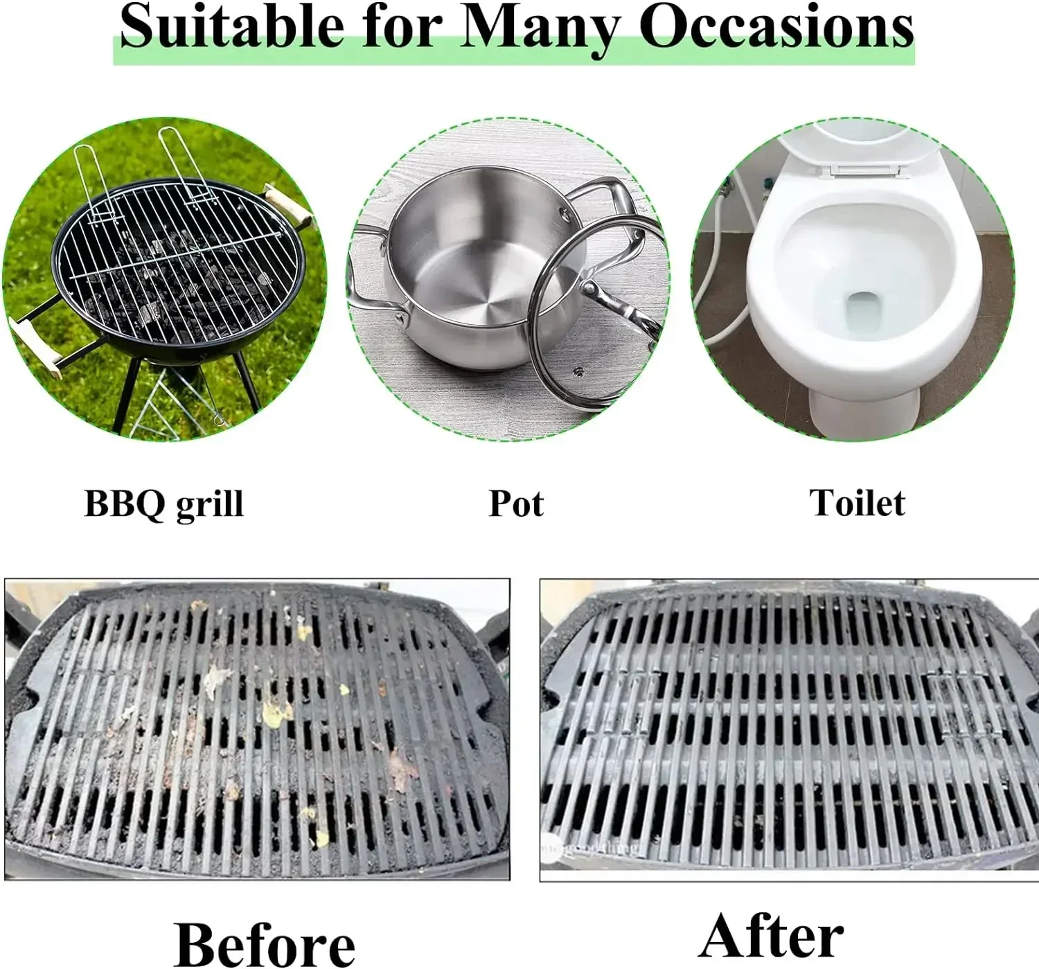1-20PCS BBQ Grill Cleaning Bricks BBQ Heat Resistant Cleaning Pumice Brush Powerful Stain Remover Cleaning Tools BBQ Tools thumbnail 5