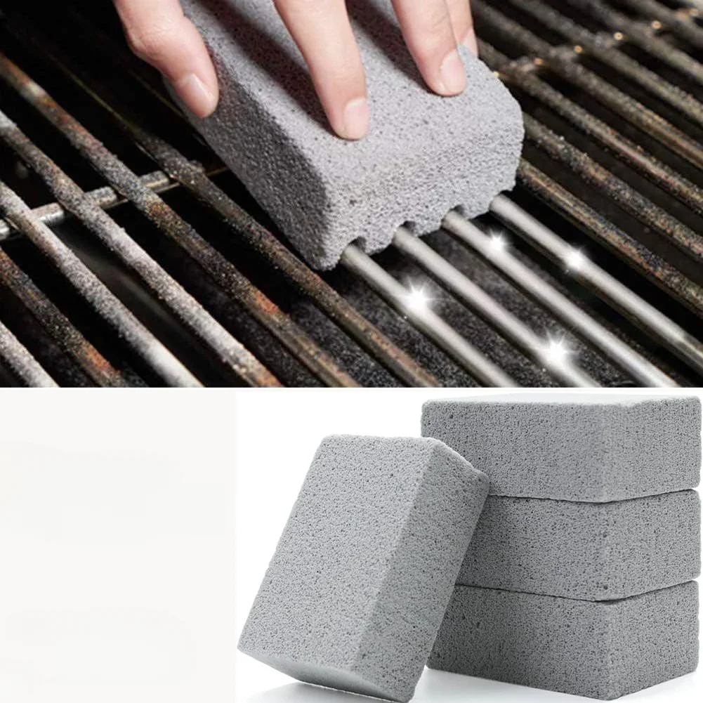 1-20PCS BBQ Grill Cleaning Bricks BBQ Heat Resistant Cleaning Pumice Brush Powerful Stain Remover Cleaning Tools BBQ Tools thumbnail 2