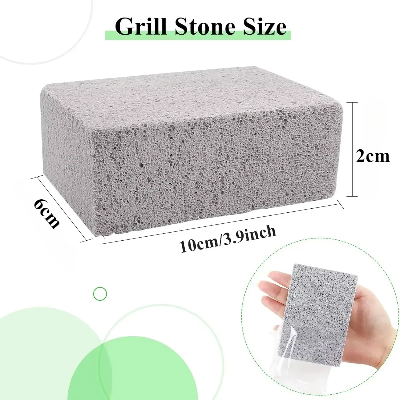 1-20PCS BBQ Grill Cleaning Bricks BBQ Heat Resistant Cleaning Pumice Brush Powerful Stain Remover Cleaning Tools BBQ Tools thumbnail 6