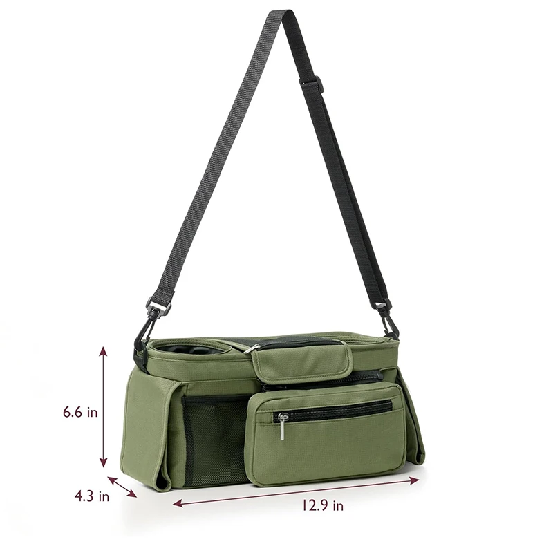 Baby Stroller Storage Large Capacity Travel Hanging Bag Mummy Bag Phone Bottle Holder Pram Diaper Bags Baby Stroller Accessories thumbnail 5