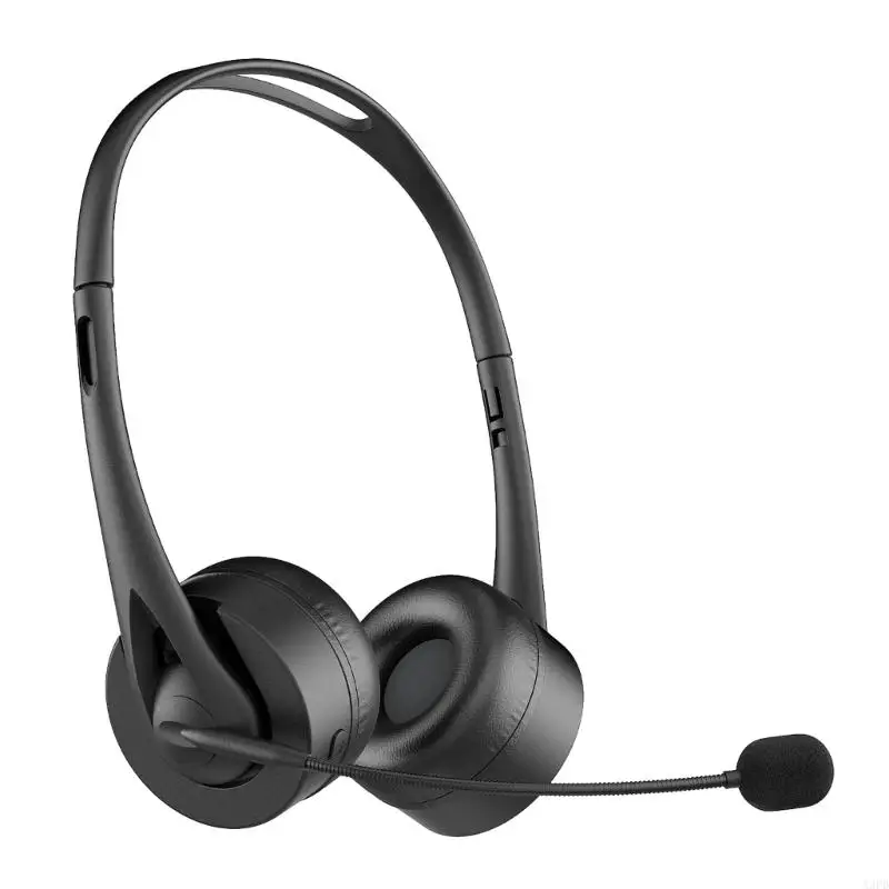 Wireless Headset Bluetooth-compatible Headset with Noise Cancelling Microphone Headset for PC/Computer/Cellphone thumbnail 3