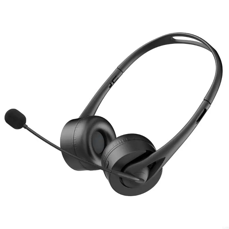 Wireless Headset Bluetooth-compatible Headset with Noise Cancelling Microphone Headset for PC/Computer/Cellphone thumbnail 2