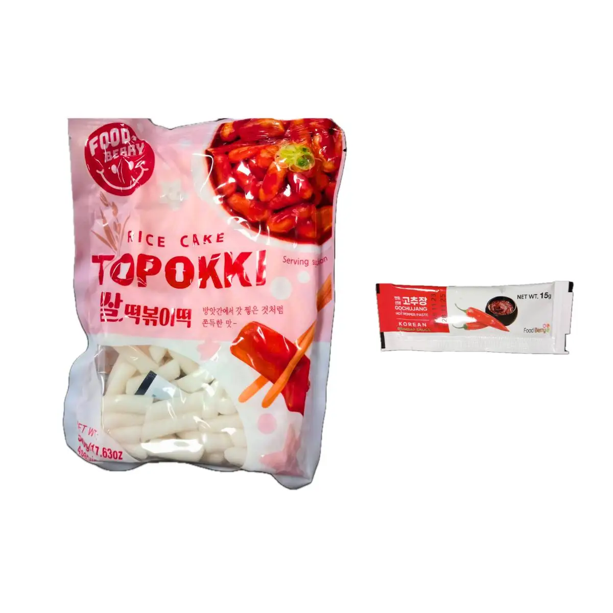 Food Berry, Topokki Rice Cake, 500g/pack thumbnail 2