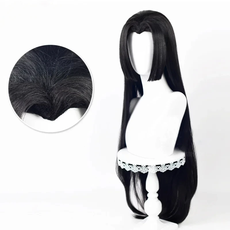 Anime Long Boa Hancock Cosplay Wig Boa Hancock Wigs Black Wig Heat Resistant Halloween Party Wigs thumbnail 3
