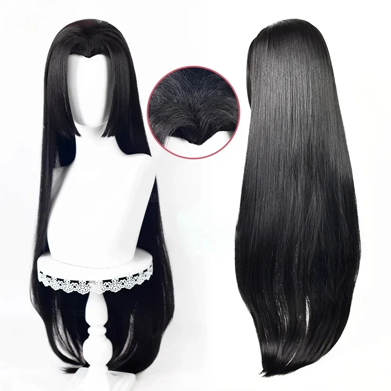 Anime Long Boa Hancock Cosplay Wig Boa Hancock Wigs Black Wig Heat Resistant Halloween Party Wigs thumbnail 2
