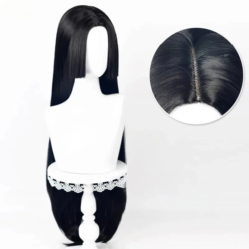 Anime Long Boa Hancock Cosplay Wig Boa Hancock Wigs Black Wig Heat Resistant Halloween Party Wigs thumbnail 5