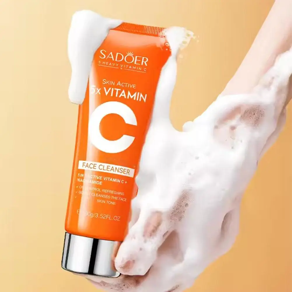 Vitamin C Skincare Series Collagen,hyaluronic Acid,glycerin 5 Fold Vitamin C Skincare Set Moisturizing Serum Face Care Set thumbnail 4
