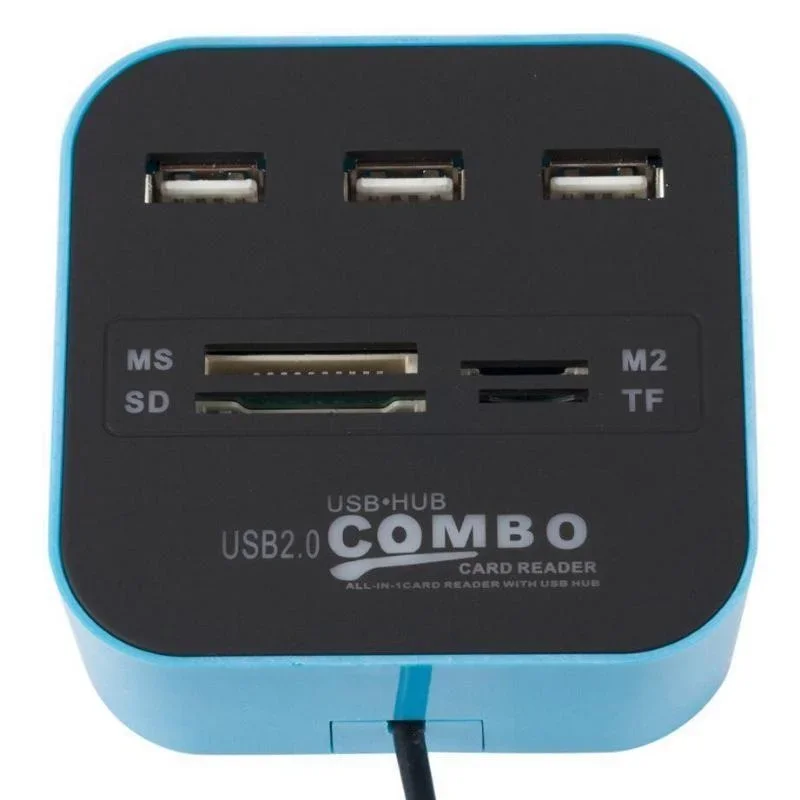 USB Hub Combo 3 Ports USB 2.0 Micro Card Reader SD/TF USB Splitter Hub Combo All In One for PC Computer Accessories thumbnail 5