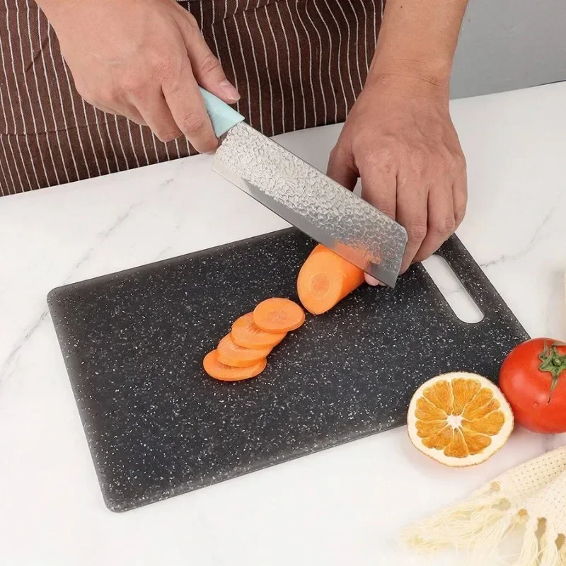1PC Kitchen Cutting Board Marble Texture PP Antibacterial and Mildew Vegetable Cutting Board Dishwasher Safe Kitchen Gadgets thumbnail 3