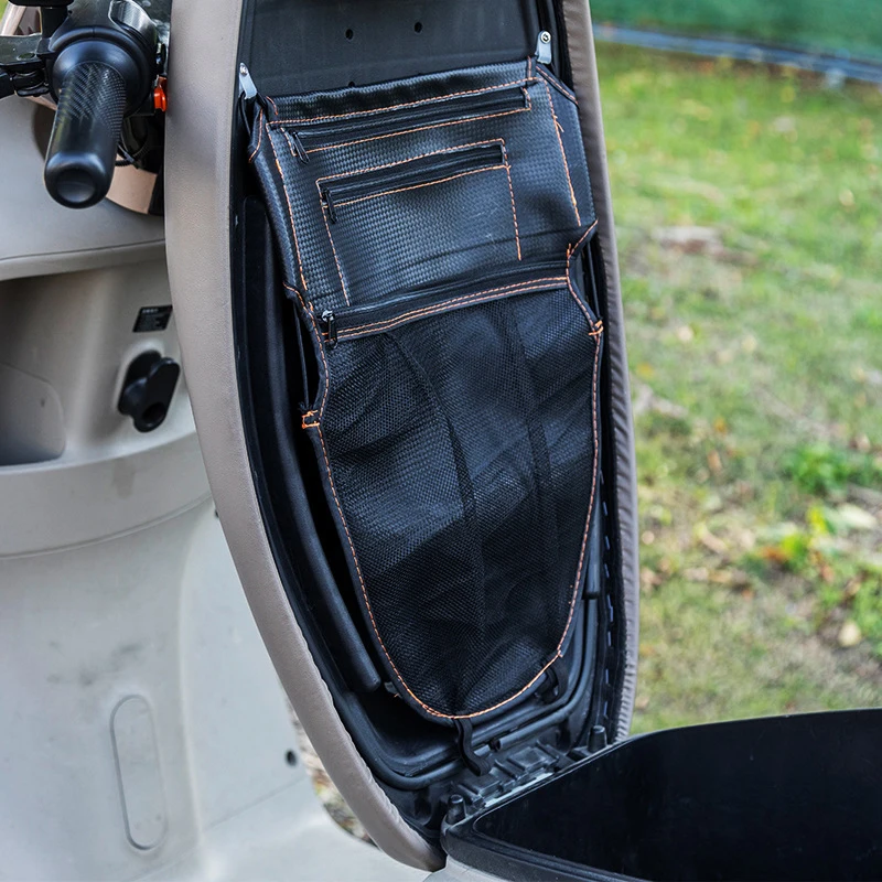 Popular Cycling Bag Motorcycle Seat Storage Black Antifouling Scratch Resistant Material Electric Vehicle Scooter Bucket thumbnail 2