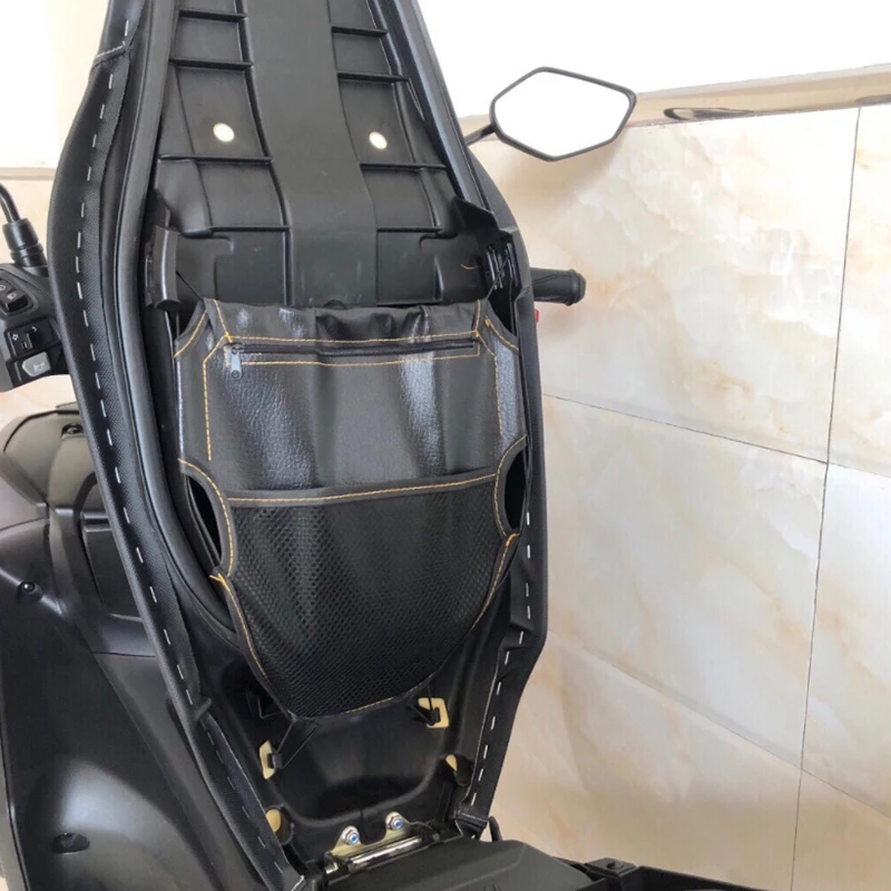 Popular Cycling Bag Motorcycle Seat Storage Black Antifouling Scratch Resistant Material Electric Vehicle Scooter Bucket thumbnail 3