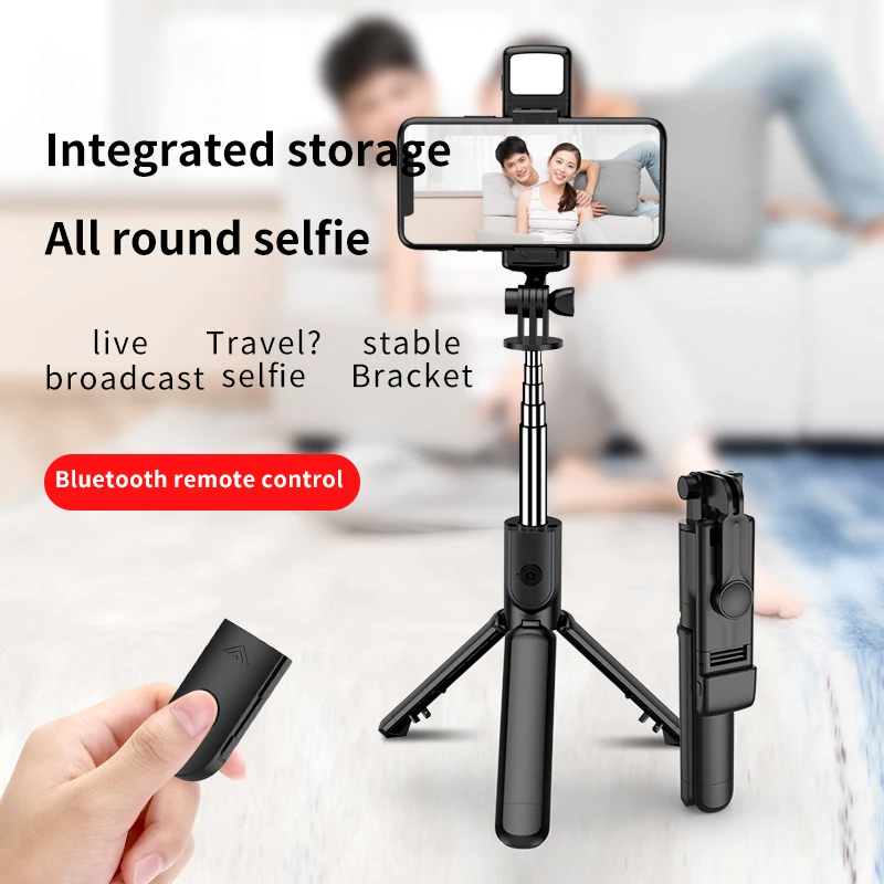 FGCLSY New Tripod for Smartphone Camera,Stand with Bluetooth shutter and light,Wireless Selfie Stick brackets with Phone Holder thumbnail 2