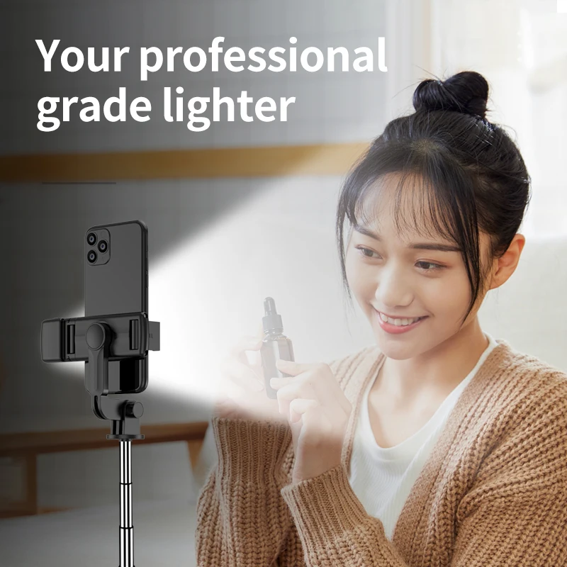 FGCLSY New Tripod for Smartphone Camera,Stand with Bluetooth shutter and light,Wireless Selfie Stick brackets with Phone Holder thumbnail 5