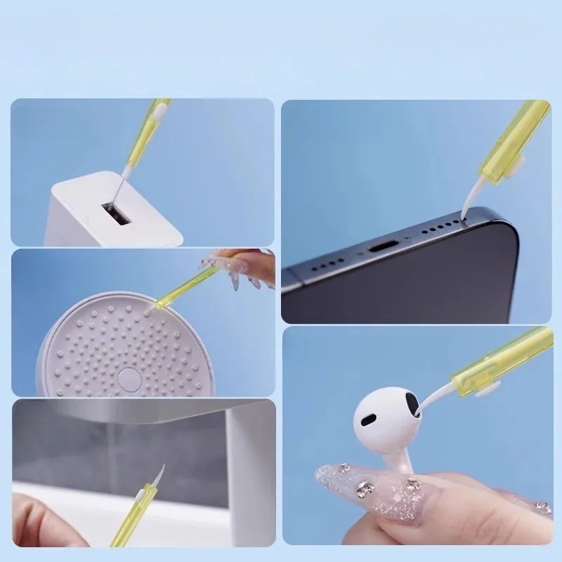 2in1 Retractable Cleaner Kit for Phone，Phone Speaker Earphone Cleaning Brush thumbnail 4