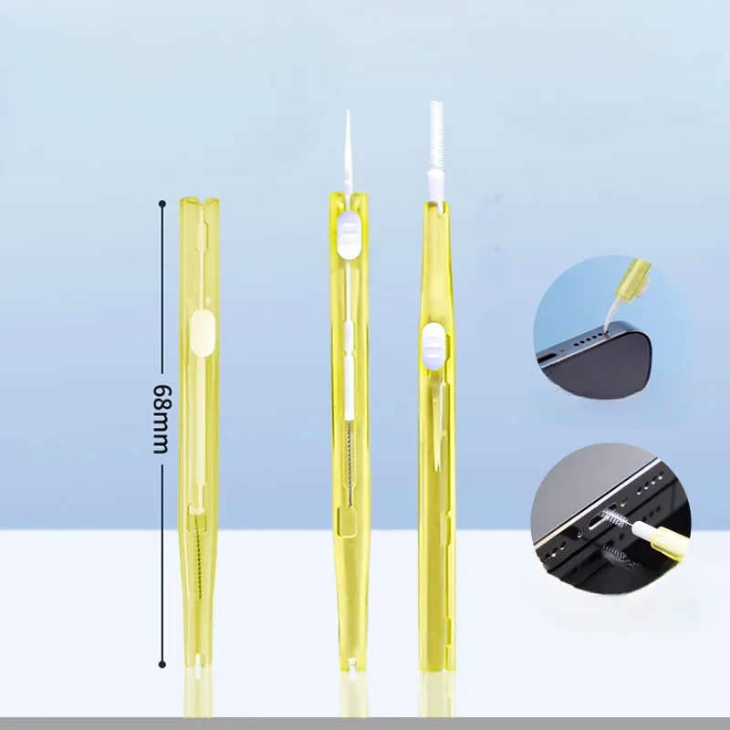 2in1 Retractable Cleaner Kit for Phone，Phone Speaker Earphone Cleaning Brush thumbnail 5