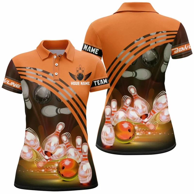3D Printed Bowling Ball Polo Shirt For Men Women Customized Pattern T-Shirt Summer Casual Tops Loose Tees Street Short Sleeves thumbnail 5