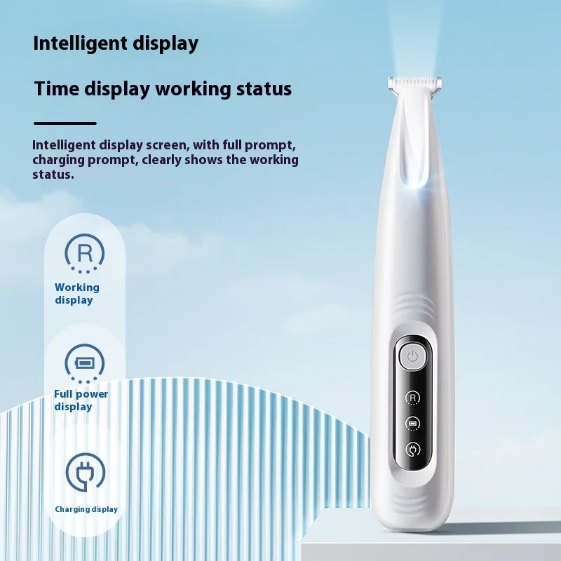 Upgrade Dog Paw Trimmer with LED Light Waterproof Portable Pet Hair Trimmer with Display Dog Clippers Grooming 18mm Widen Blade thumbnail 3