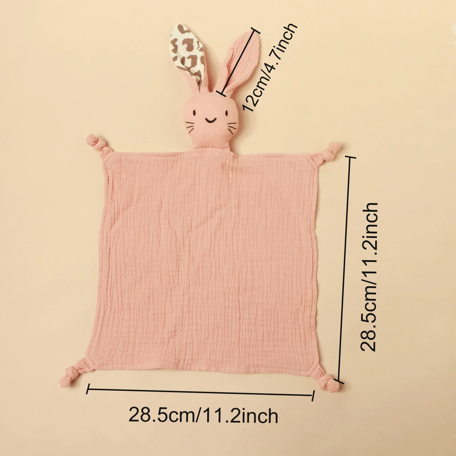 Embroidered Drool Bibs With Different Ears Cat Faces Baby Pure Cotton Sleeping Comfort Towel Baby Comfort Drool Handkerchief ﻿ thumbnail 6