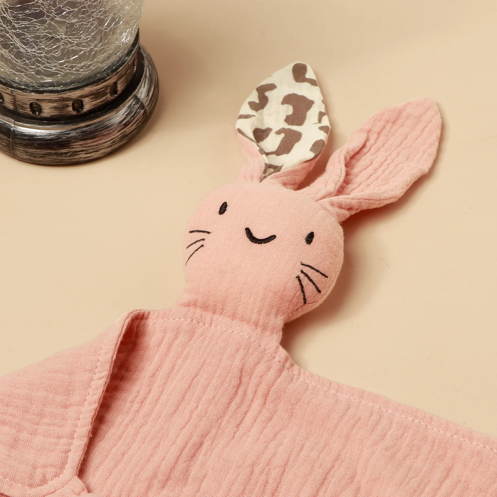 Embroidered Drool Bibs With Different Ears Cat Faces Baby Pure Cotton Sleeping Comfort Towel Baby Comfort Drool Handkerchief ﻿ thumbnail 3