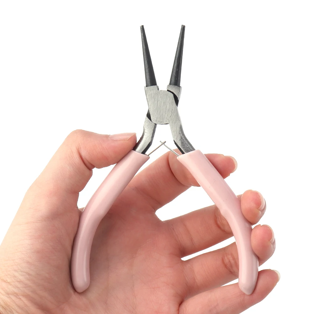 1pcs Stainless Steel Pliers Tools Set Pink Color Plier Needle Nose Pliers for DIY Jewelry Making Handcraft Beadwork Repair thumbnail 6