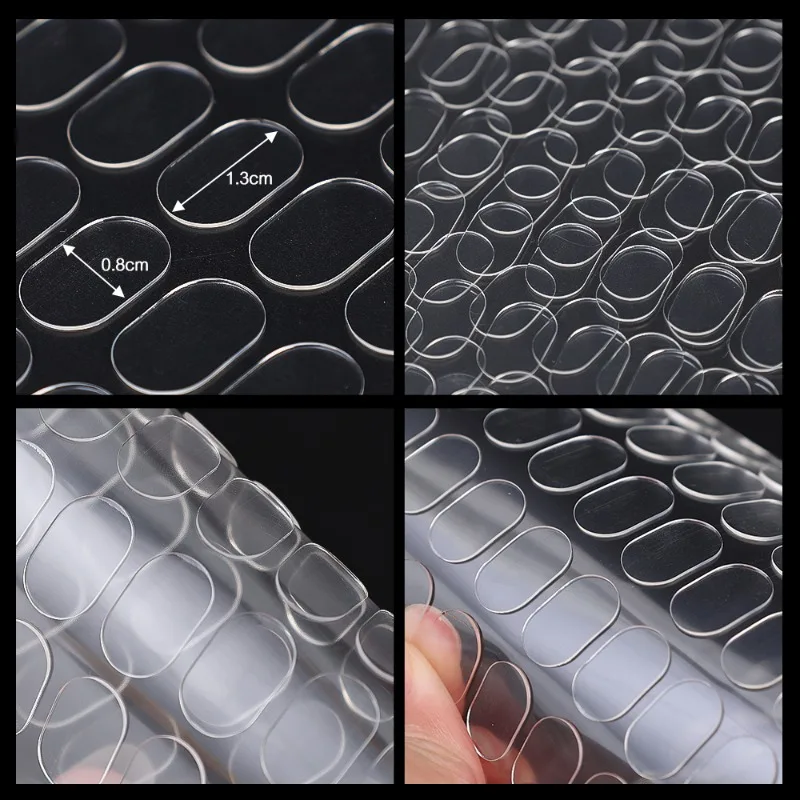 Wholesale Removable Double Sided Gel Glue Pads Clear Sticky Glue for Plastic Surface Action Figures Poster Wall Hanging Dots thumbnail 6