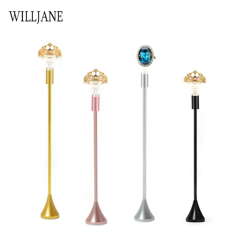 Dangle Earrings Display Holder Stand Metal T Bar Rack Ear Studs Hanger Jewelry Ring Clip Organizer Tower Eardrop Storage Shelf thumbnail 4