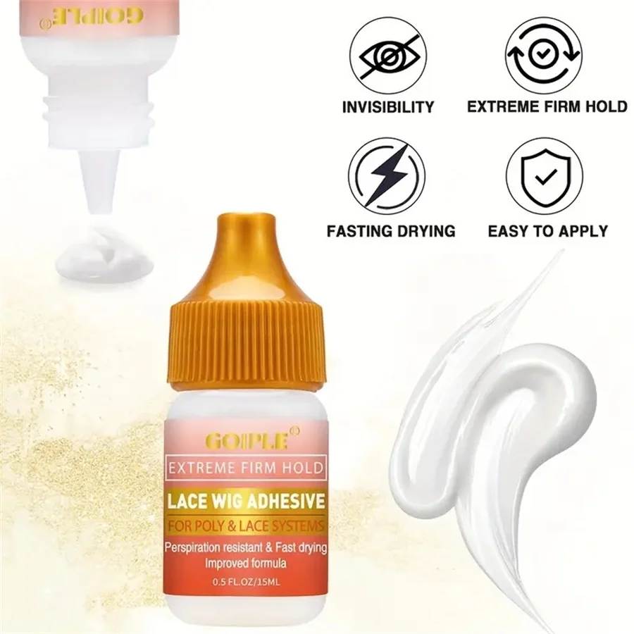 GOIPLE Beginners Lace Wig Styling Products Long-Lasting Finishing Wax Stick and Edge Control Gel Wig Bonding Glue Small Size Kit thumbnail 5