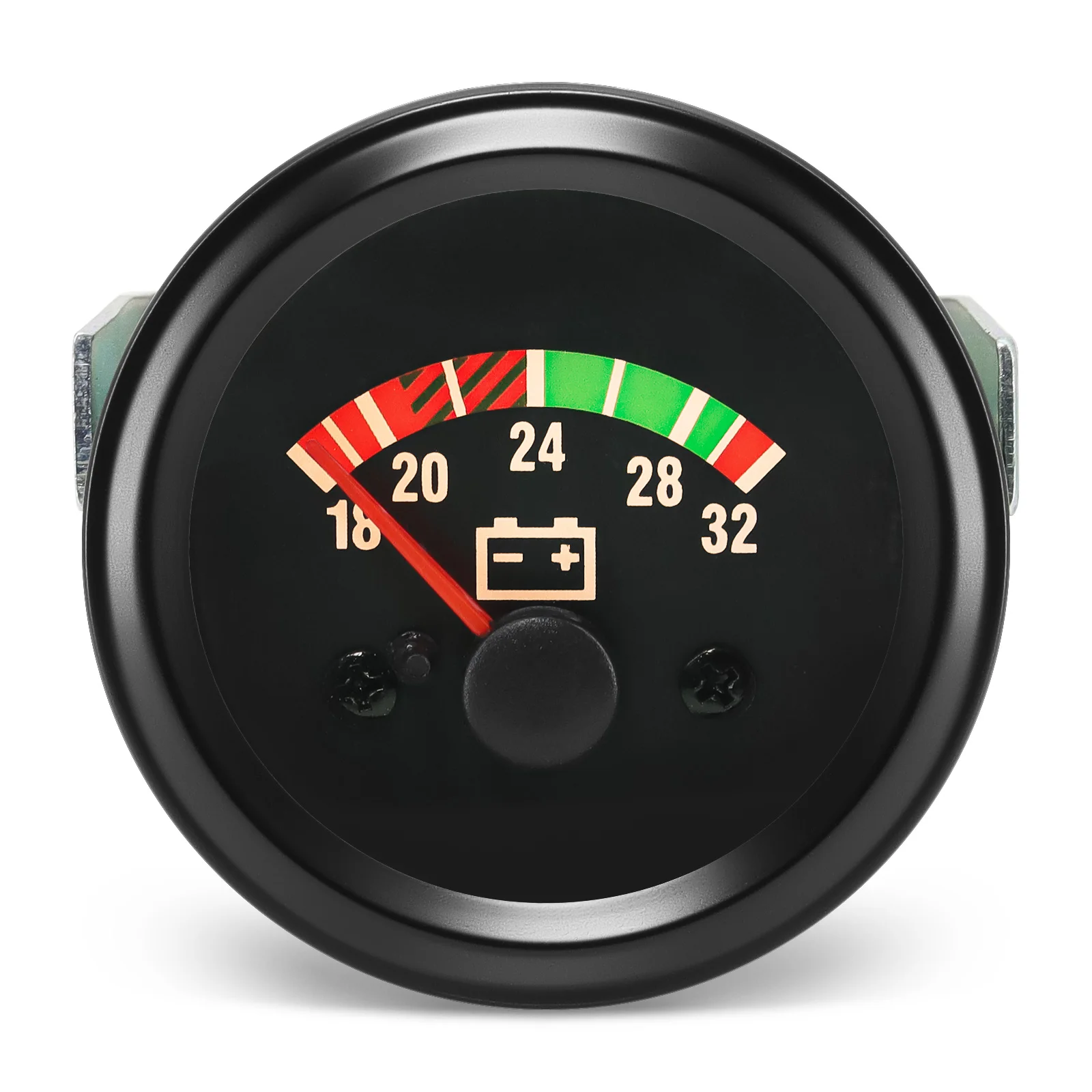 24V VDO Voltmeter 8-16V 18-32V for Diesel Car 10Bar Oil Press Meter Oil / Water Temp Gauge Indicator with Yellow Led Customized thumbnail 2