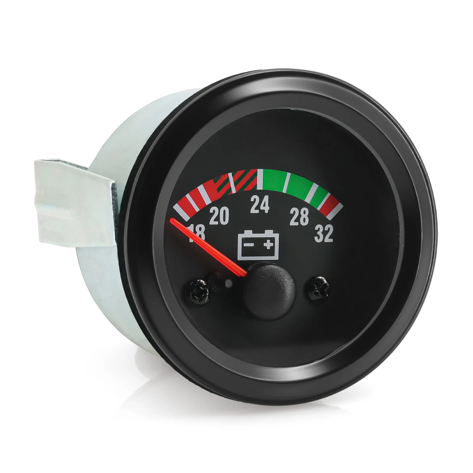 24V VDO Voltmeter 8-16V 18-32V for Diesel Car 10Bar Oil Press Meter Oil / Water Temp Gauge Indicator with Yellow Led Customized thumbnail 4