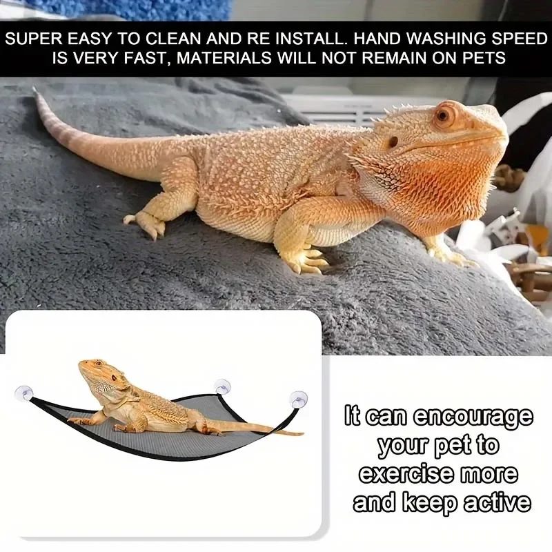 Reptile Hammock Terrarium Decoration For Lizard Birds Reptile Mats Pets Supplies thumbnail 4