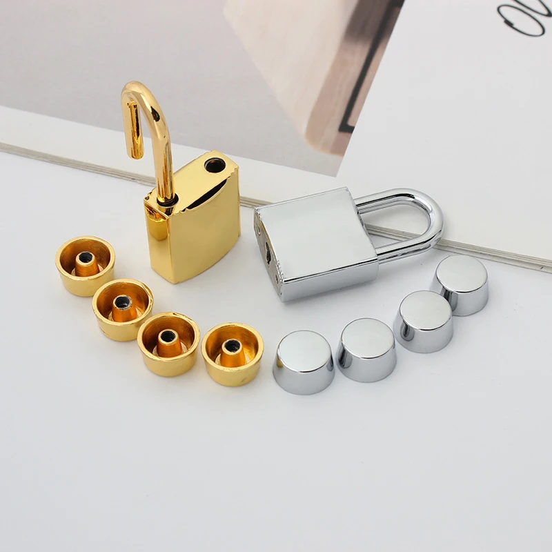 1Set Fashion Metal Bag Locks Clasp Bag Lcok Set For Handbags Purse Tote Closures Snap Clasps DIY Hardware Case Bag Accessories thumbnail 4