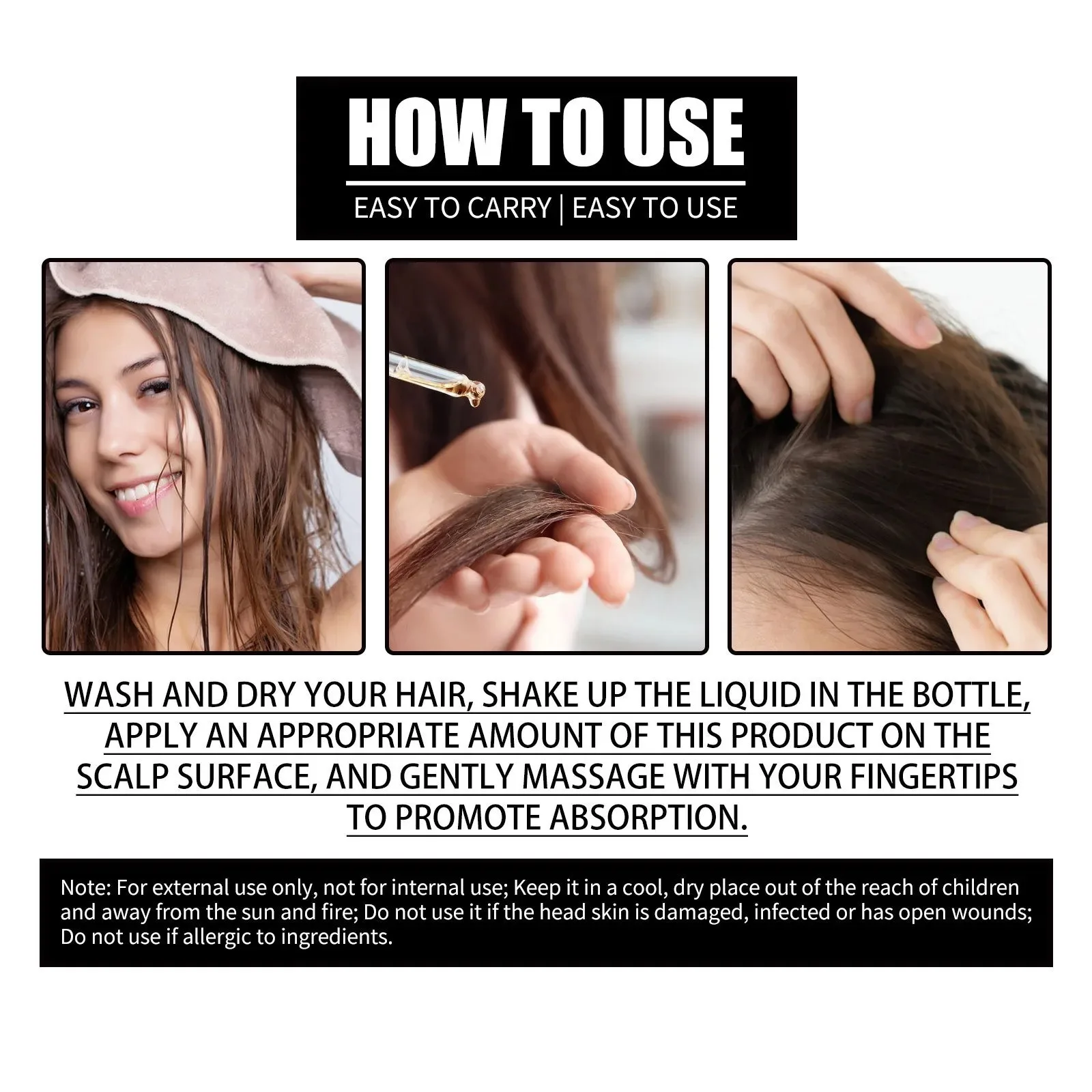 Collagen B7 Vitamin Hair Growth Essential Oil Prevent Hair Loss And Nourish With Essential Oil Scalp Treatment Set For Men Women thumbnail 6