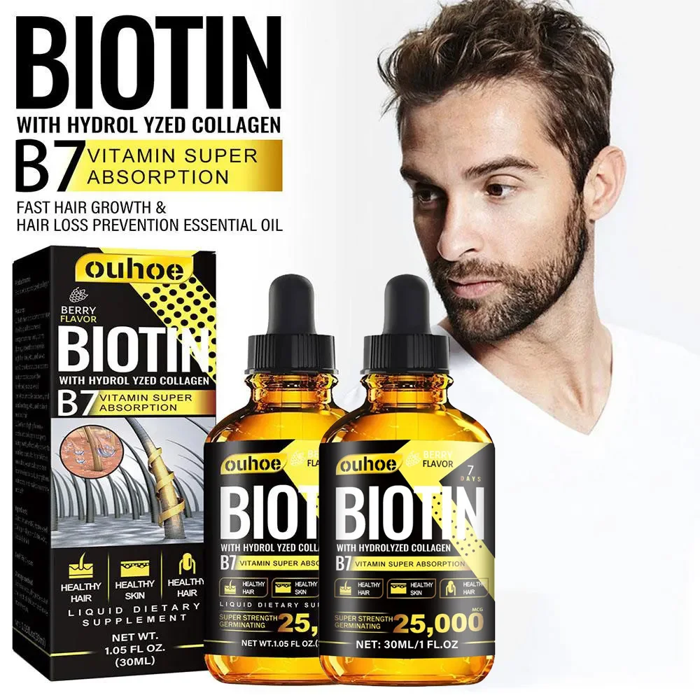 Collagen B7 Vitamin Hair Growth Essential Oil Prevent Hair Loss And Nourish With Essential Oil Scalp Treatment Set For Men Women thumbnail 2