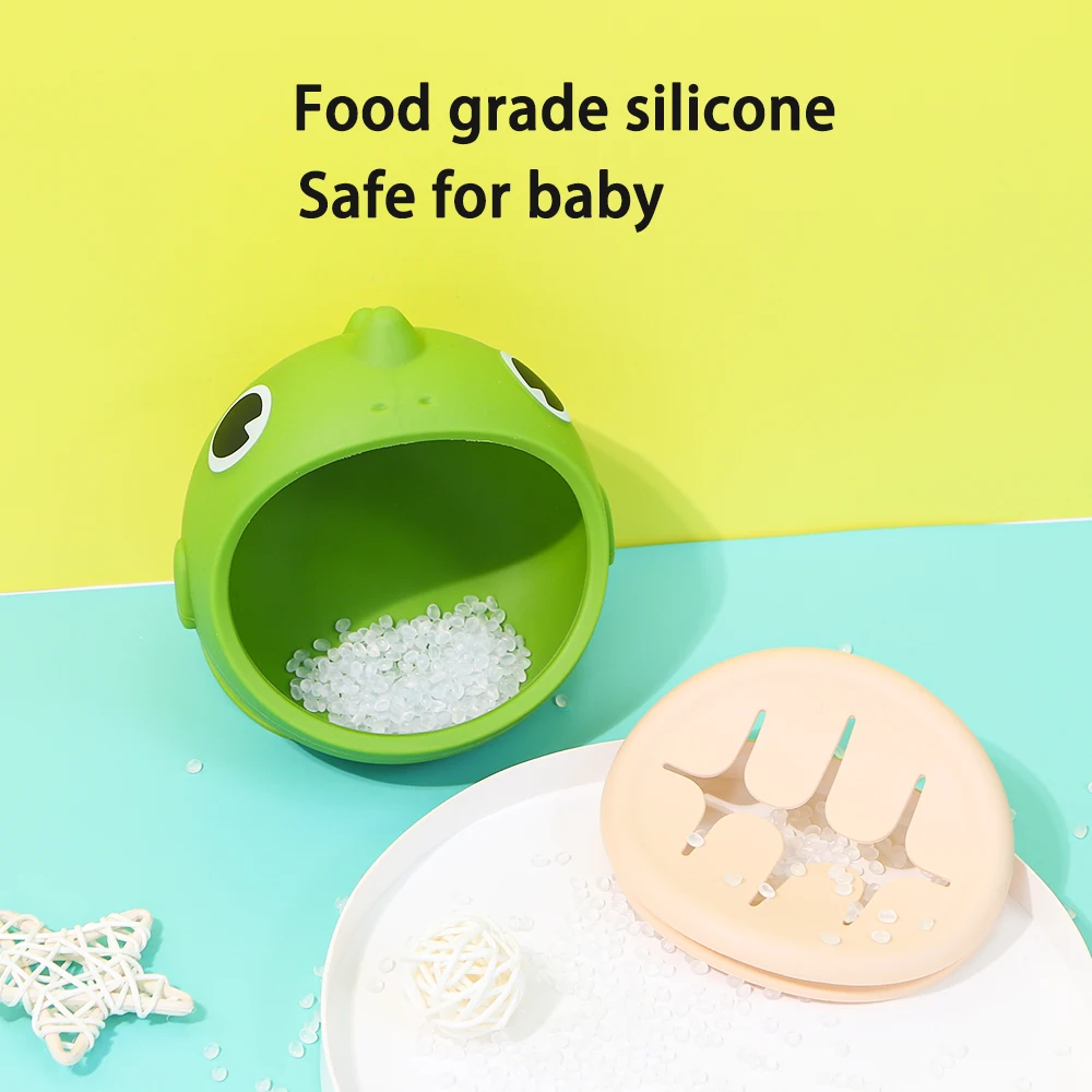 Dinosaur Silicone Bowl Food Grade Cartoon Baby Suction Cup Complementary Food Bowl Steaming And Anti Drop Snack Bowl Tableware thumbnail 2
