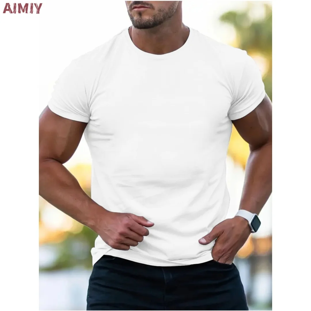 Man T Shirt Casual Oversized Sports Loose Plus Milano Print Clothing Comfortable Shopping Round Neck Short Sleeved T-Shirt Top thumbnail 6