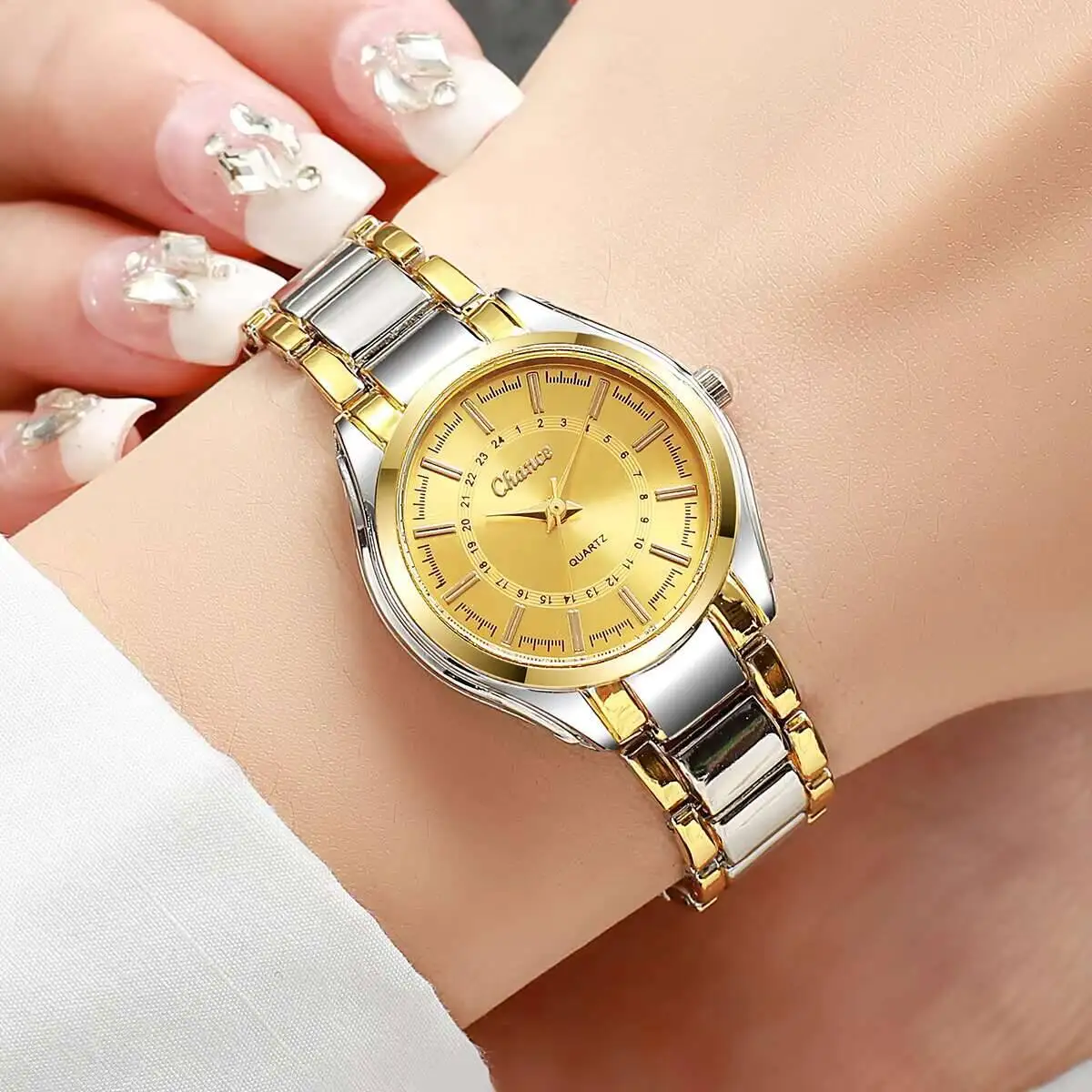 Fashion Small Dial Women Watches Luxury Quartz Wristwatches for Women Clock Gift Reloj Mujer （Without Box） thumbnail 5