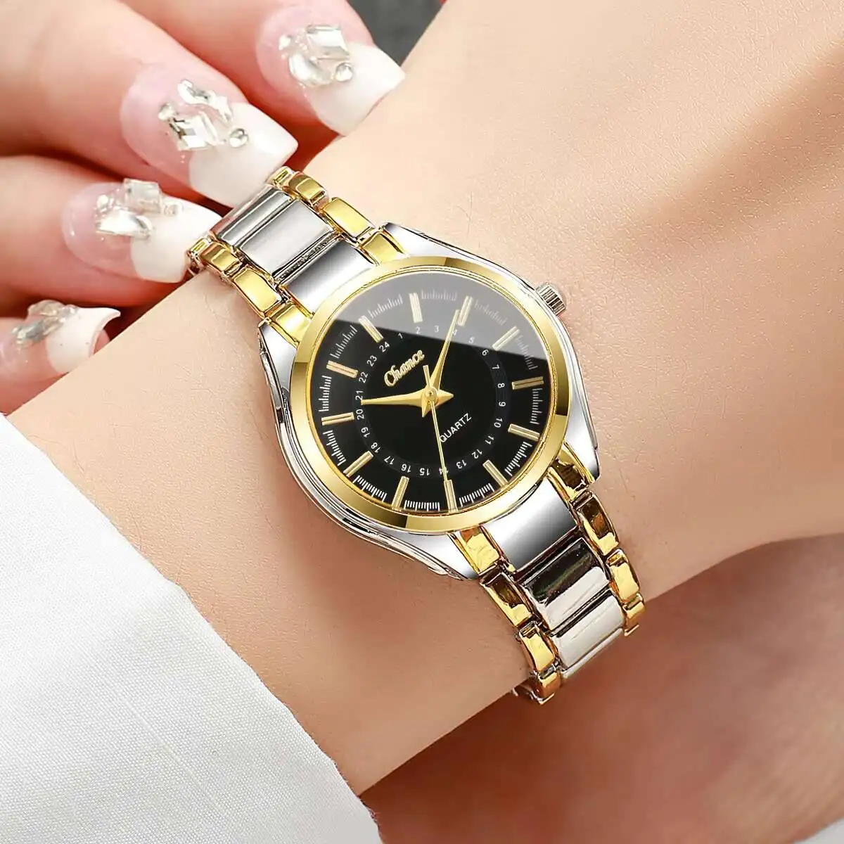 Fashion Small Dial Women Watches Luxury Quartz Wristwatches for Women Clock Gift Reloj Mujer （Without Box） thumbnail 4
