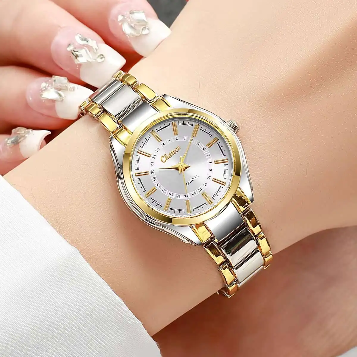 Fashion Small Dial Women Watches Luxury Quartz Wristwatches for Women Clock Gift Reloj Mujer （Without Box） thumbnail 6