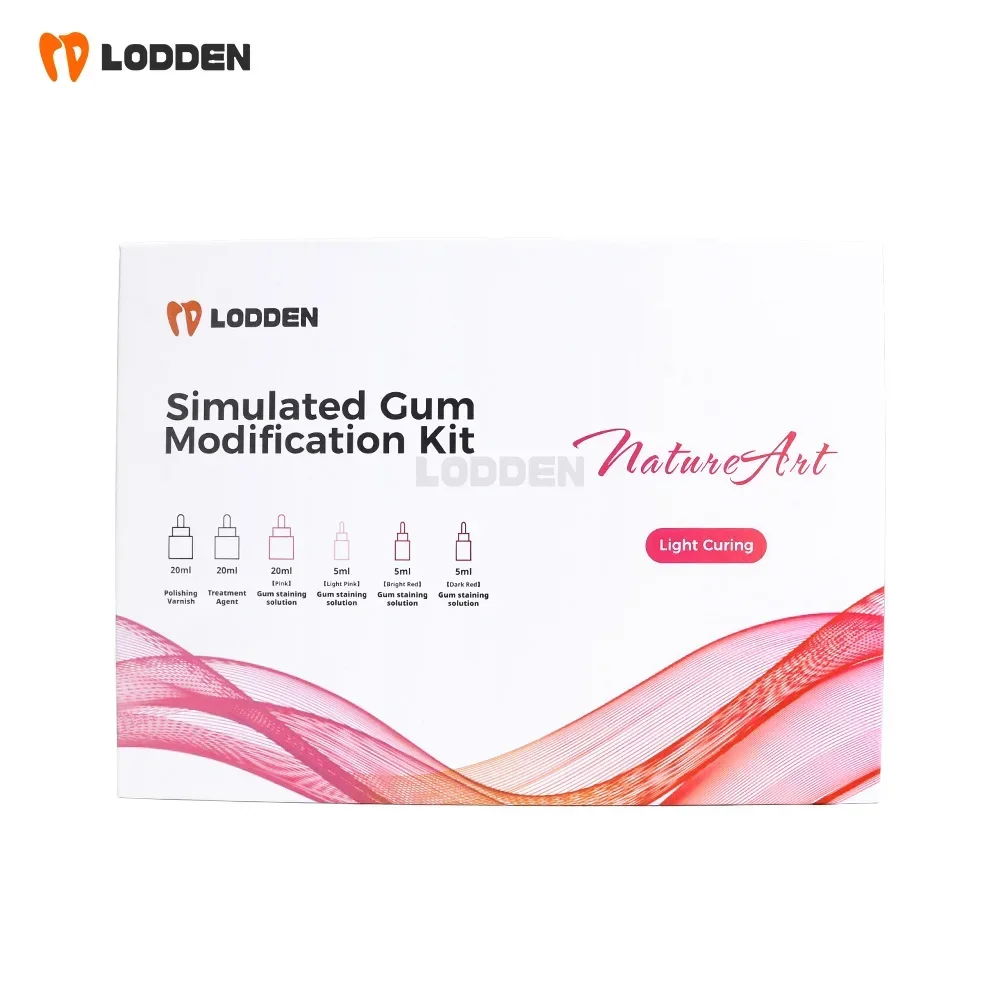 Dental Light Curing Simulated Gum Modification Tools Light-Cure Glaze Polymerized Ceramics PMMA Modeling For Bridge Lab thumbnail 6
