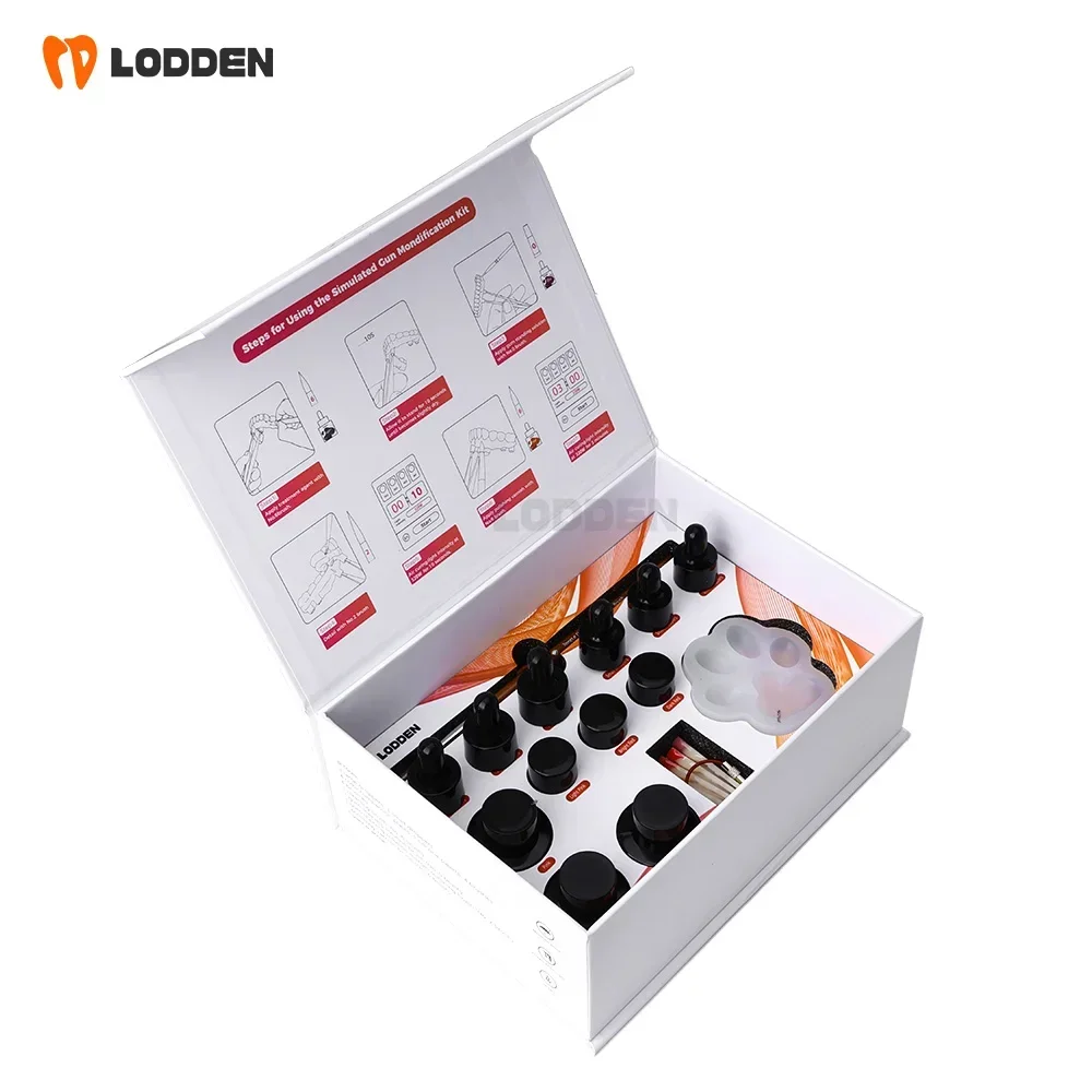 Dental Light Curing Simulated Gum Modification Tools Light-Cure Glaze Polymerized Ceramics PMMA Modeling For Bridge Lab thumbnail 5