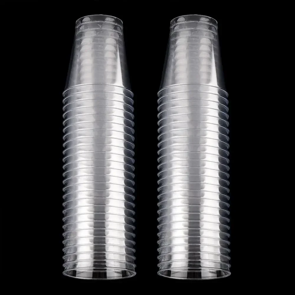 25/50pcs New Disposable Transparent Plastic Cup Outdoor Picnic Birthday Kitchen Party Tableware Cups Supplies Kitchenware Dining thumbnail 6
