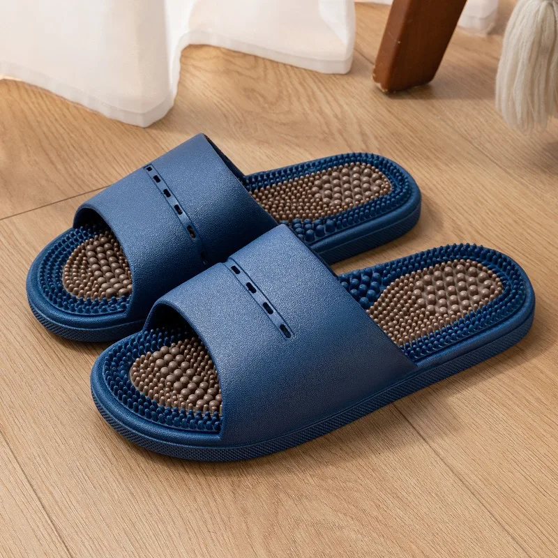 Massage Slippers Men's Summer Indoor Home Bathroom Bath Sole Acupoints Foot Therapy Non-slip Sandals Men's Men Slippers  Shoes thumbnail 2