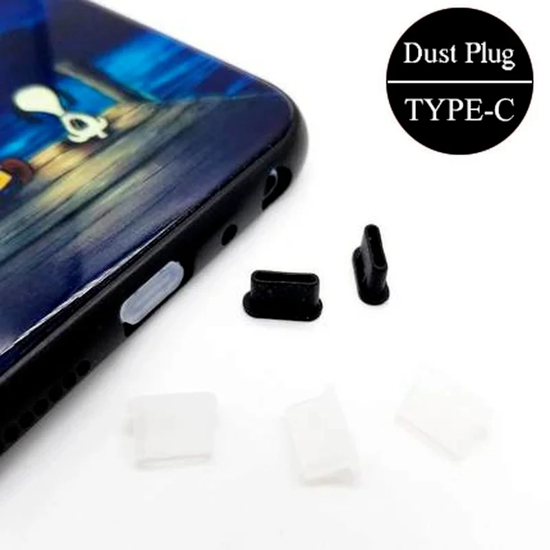 Type-C Silicone Dust Plugs Phone USB Charging Port Protector Cover Type C Anti-dust Cap for Samsung Xiaomi Huawei thumbnail 2