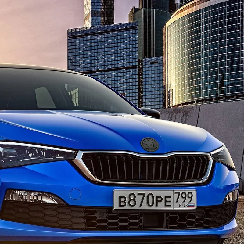 80mm 90mm ABS Emblem For Skoda Fabia 1 2 Octavia a7 RS Superb Rapid Yeti Karoq Vision Car Head Front Rear Boot Tailgate Sticker thumbnail 6