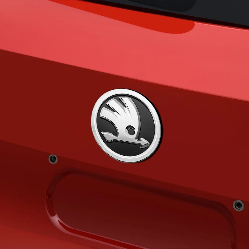 80mm 90mm ABS Emblem For Skoda Fabia 1 2 Octavia a7 RS Superb Rapid Yeti Karoq Vision Car Head Front Rear Boot Tailgate Sticker thumbnail 5